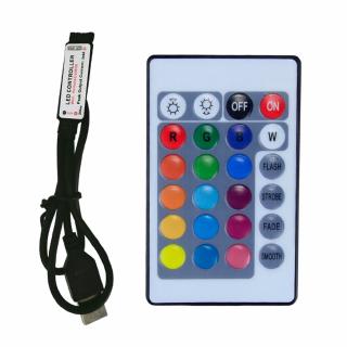 Dải đèn Led RGB USB Led Strip IR RF Bộ điều khiển từ xa 17Key 24 Key 3528 5050 2835