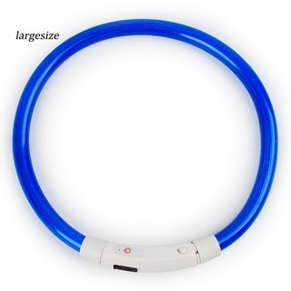 LGSZ♥Đèn LED sạc ban đêm nhấp nháy phát sáng Sạc USB cho thú cưng Chó con Vòng cổ cổ