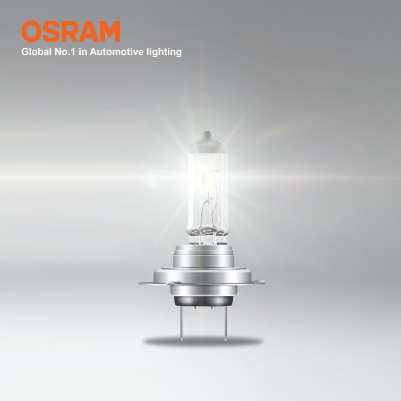 Bóng Đèn Pha/Cos Halogen OSRAM Original Dùng Cho Xe Ô Tô Xe Hơi Chân H7 12V 55W 64210-01B - 3200K 1500LM