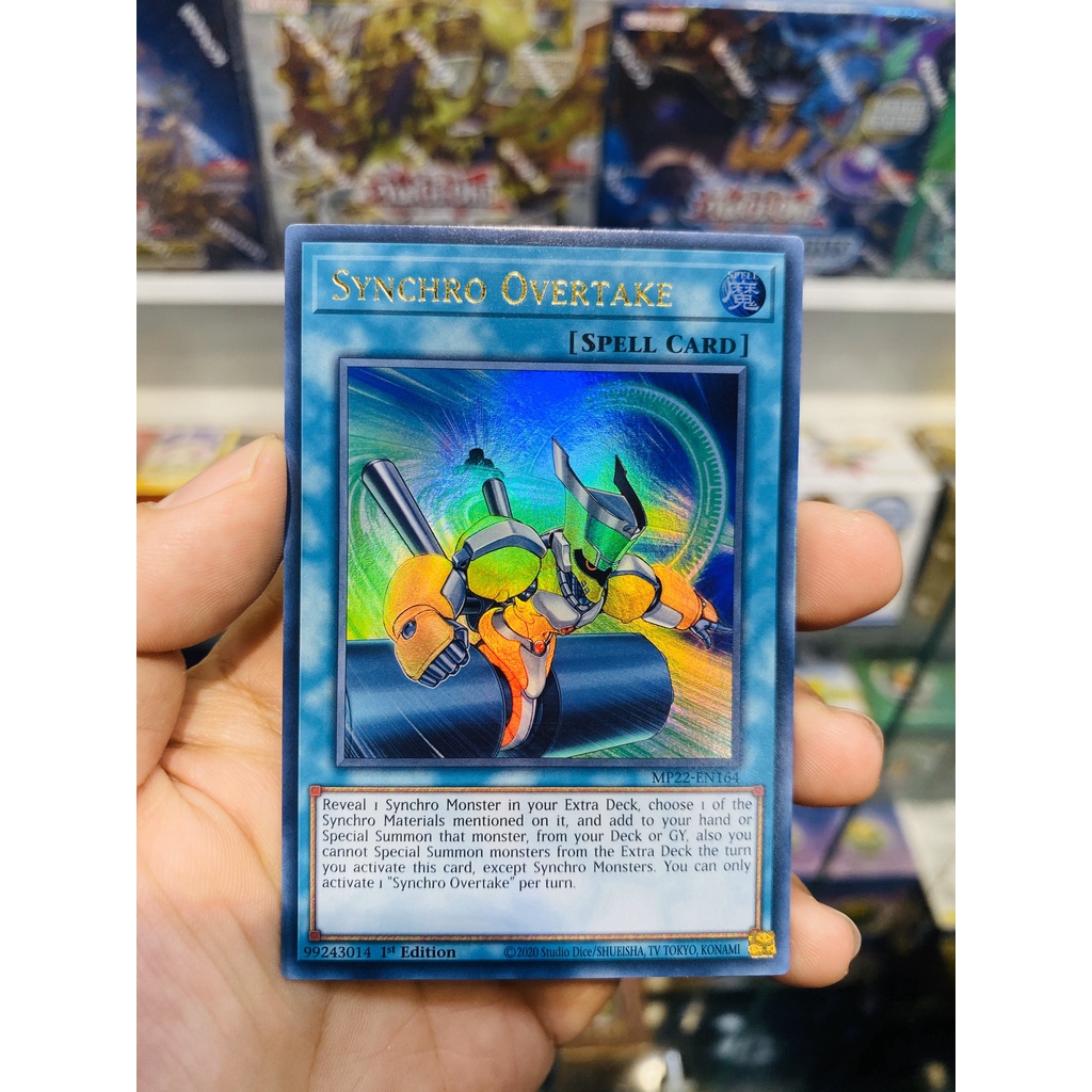 Thẻ Bài YugiOh!Mã MP22EN164 Synchro Overtake Ultra Rare 1st