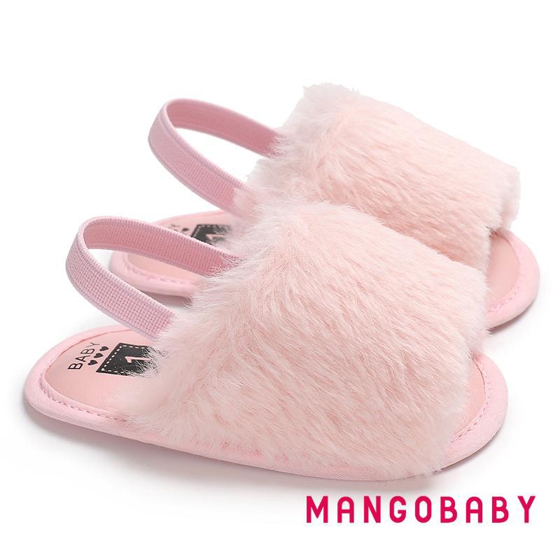 Ygv-princess Giày Đáng Yêu Bé Gái Trẻ Em Dép Lông Tơ Mềm Mại Dép