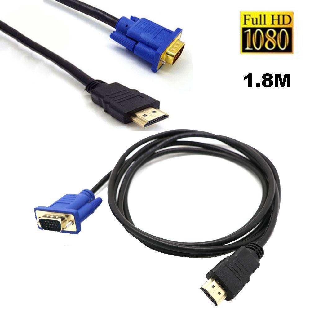 ORDOBOX 1.8M 6FT Bộ Chuyển Đổi Chất Lượng Cao Multime HDMI Sang VGA Cho HDTV PC Laptop