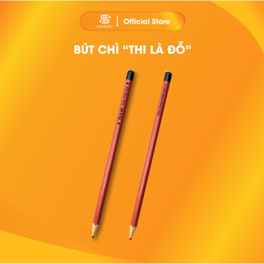 Ảnh Bút chì, Giấy trắc nghiệm và Sticker SSStudy "Thi là đỗ" 1