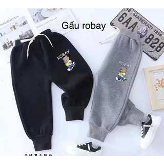 Quần nỉ lót lông bé trai, quần dài nỉ bé trai, quần dài nỉ cạp chun bé trai, quần dài bé trai