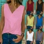 Chất Lượng Cao Cấp Nữ Không Tay Áo Vest Top Mùa Hè Cổ Chữ V Cổ Áo Thun Đi Biển Áo Sơ Mi Cho Phong Cách Dễ Dàng