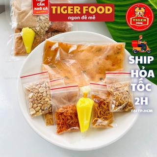 COMBO 3 set bánh tráng dẻo tôm lục vị 💖TIGER FOOD💖 Bánh tráng dẻo full topping 7 món siêu ngon - Đặc sản Tây Ninh