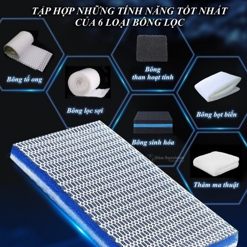GÒN LỌC 6D CAO CẤP LỌC BỂ CÁ CẢNH