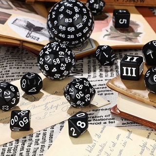 Bộ 15 Viên Xúc Xắc Hoàn Chỉnh Polyhedral DND D3-D100 Hình Cầu RPG 100 Mặt Dùng Để Chơi Game