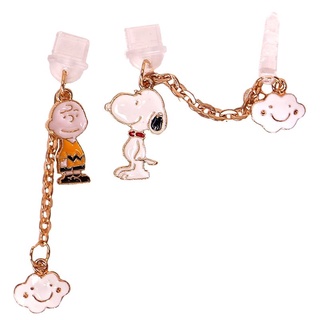 Nút Cắm Cổng Sạc type-c Chống Bụi Hình Snoopy Charlie Cho Điện Thoại Di Động Android Huawei