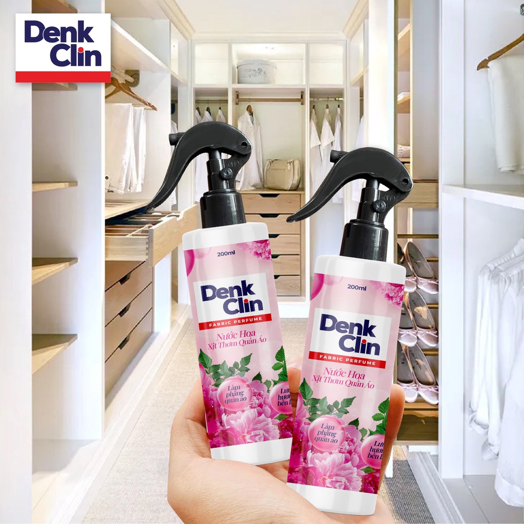 Nước hoa xịt thơm quần áo Denkclin 200ml