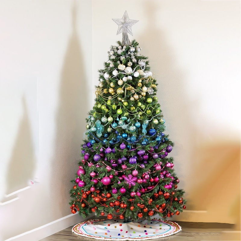 Set 24 trái châu trang trí cây thông noel xinh xắn