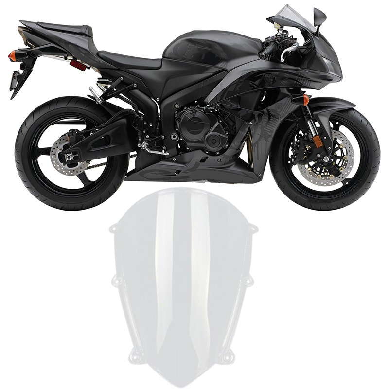 Kính Chắn Gió Xe Máy Kính Chắn Gió Bảo Vệ Cho Xe Honda CBR 600 RR F5 2007-2012 Trong Suốt