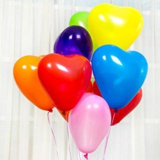 (GIÁ SỐC) SET BỊCH 50 BONG BÓNG TRÁI TIM RẤT ĐẸP CAO CẤP - HÀNG THÁI LAN XỊN 30 cm