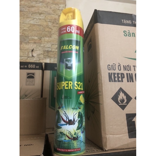 combo 2 Bình xịt muỗi Falcon hương chanh / lựu 600ml