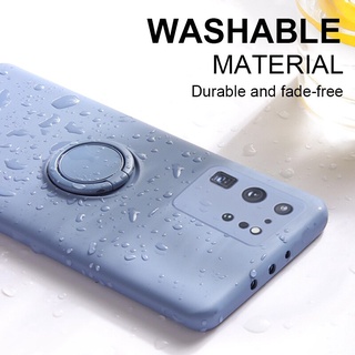 Ốp Điện Thoại Silicon Dẻo Kèm Giá Đỡ Nhẫn Từ Tính Chống Sốc Cho Xiaomi Poco X3 M3 F2 Pro NFC