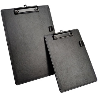 DE Da PU A5 Tập Tin Kẹp Giấy Ban Viết Miếng Lót Tài Liệu Văn Phòng Phẩm Clipboard Kẹp Thư Mục Tập Tin A5 Viết Pad Clipbo