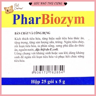 Men tiêu hóa sống cho chó mèo Pharbiozym gói 5gr