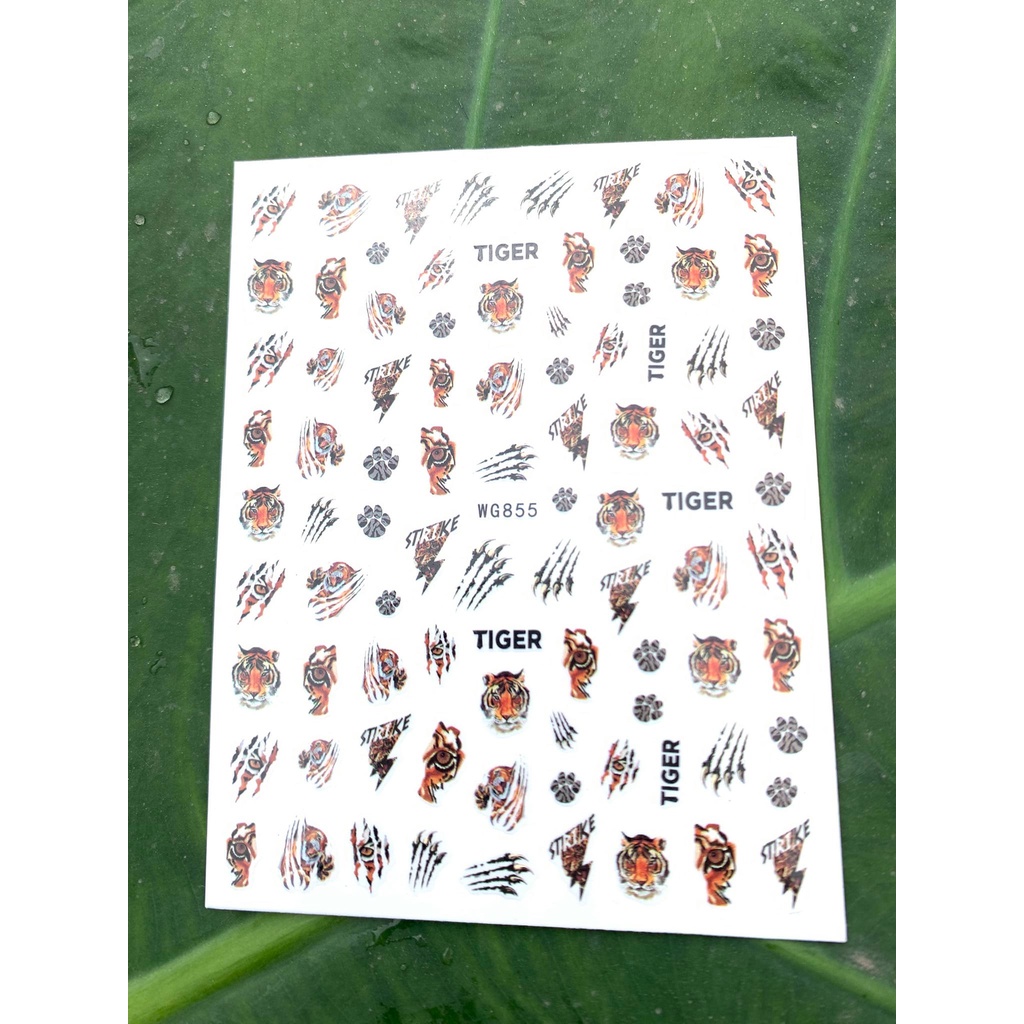 Sticker dán móng , Stick hổ 2022 ,tiger nail trang trí móng | Shopee ...