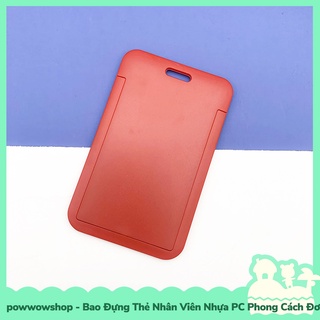 [Sẵn VN - Hỏa Tốc] Bao Đựng Thẻ Nhân Viên Nhựa PC Màu Đơn Sắc Simple Color