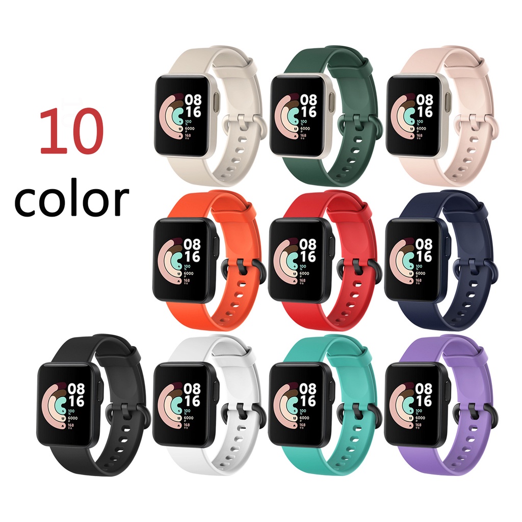 Dây Đeo Thay Thế Chất Liệu Silicon Màu Trơn Dành Cho Xiaomi Mi Watch Lite
