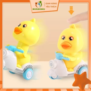 Vịt con đi xe máy vespa ấn là chạy bốc đầu cực cute