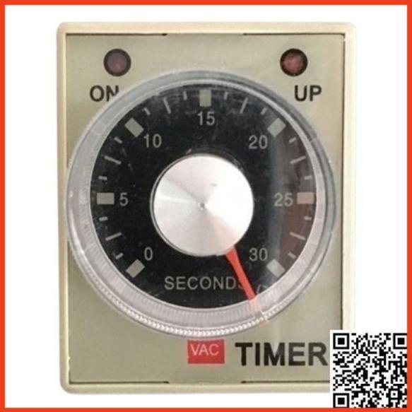 Timer cơ AH3-3 rơ le thời gian 8 chân tròn điện áp 220VAC tặng kèm chân ...