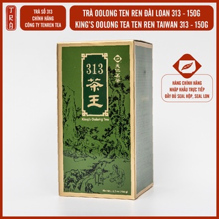 Trà Vương TenRen chính hãng, King's Oolong Tea 313, đóng hộp thiếc, khối lượng 150g trà