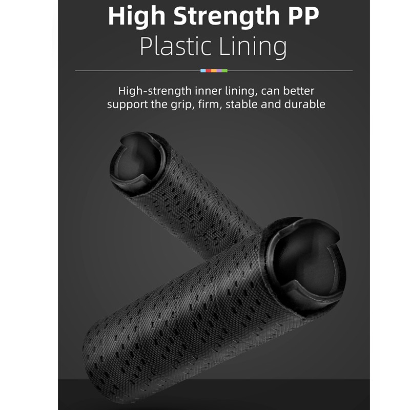 Tay cầm xe đạp chống trượt ROCKBROS MTB có thể khóa được với chất liệu PU
