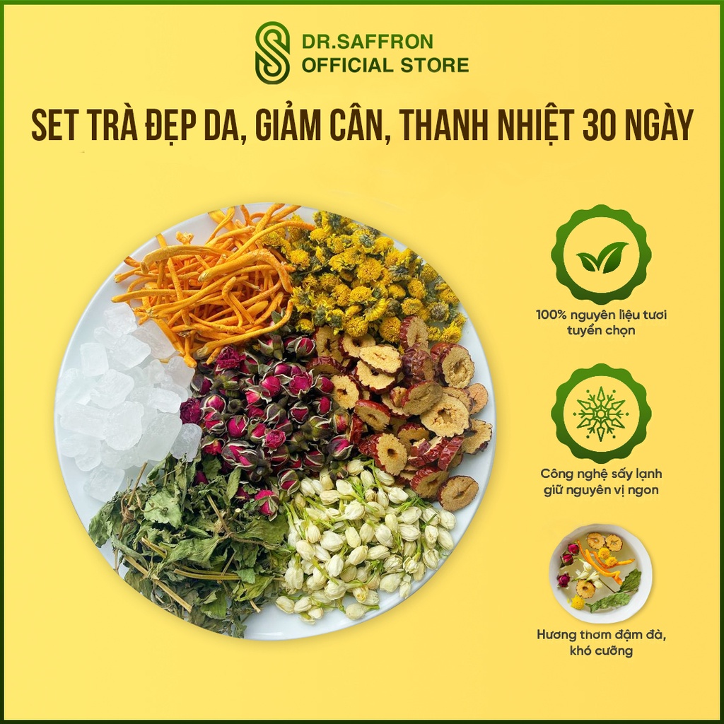 Ảnh Set trà đẹp da, giảm cân, thanh nhiệt thương hiệu Mộc Hương Sơn 2