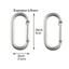 BORAGETE 2 / 5 / 10 Chiếc Ciling Carabiner Cắm Trại Đi Bộ Đường Dài An Toàn Dụng Cụ Ngoài Trời Khóa Móc Khóa