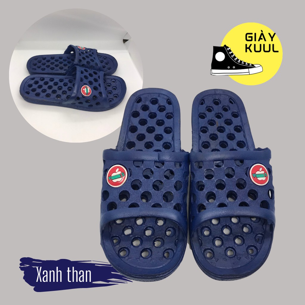 Dép lỗ quả táo đi nhà tắm chống trơn trượt dễ cọ rửa size 35 43