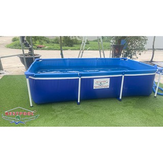 Bể bơi bạt cỡ lớn khung thép 285x165x66cm cho bé thỏa thích bơi lặn - bể bơi khung sắt