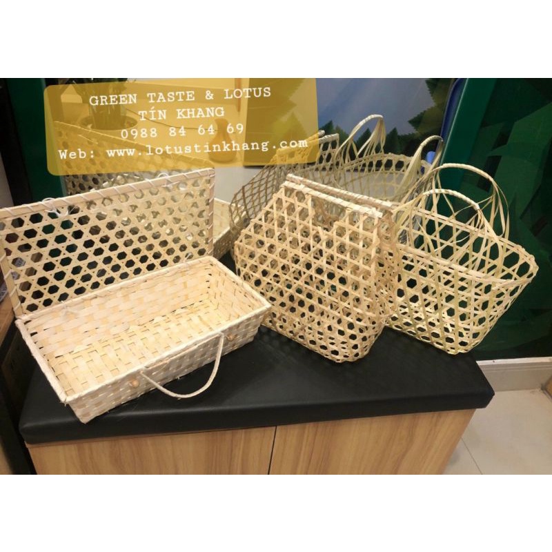 Giỏ Tre, Hộp Tre, Giỏ Tre Đựng Quà, Mây Tre Đan, Hộp Quà Tết | Shopee ...