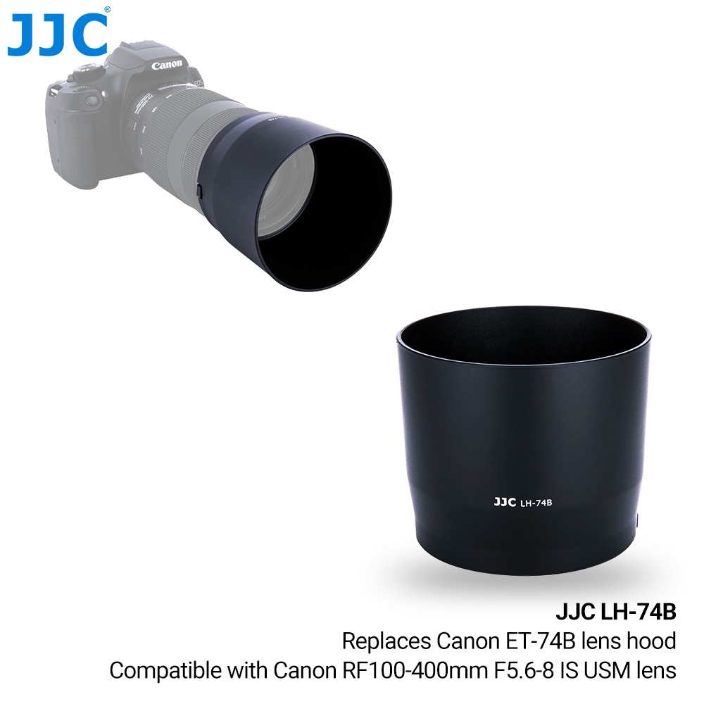 JJC Reversible EW-78F Lens Hood for Canon RF 24-240mm f/4-6.3 IS USM Lens for Canon EOS R RP Replaces Canon EW-78F Lens Hood DSLR Camera Photo Photography