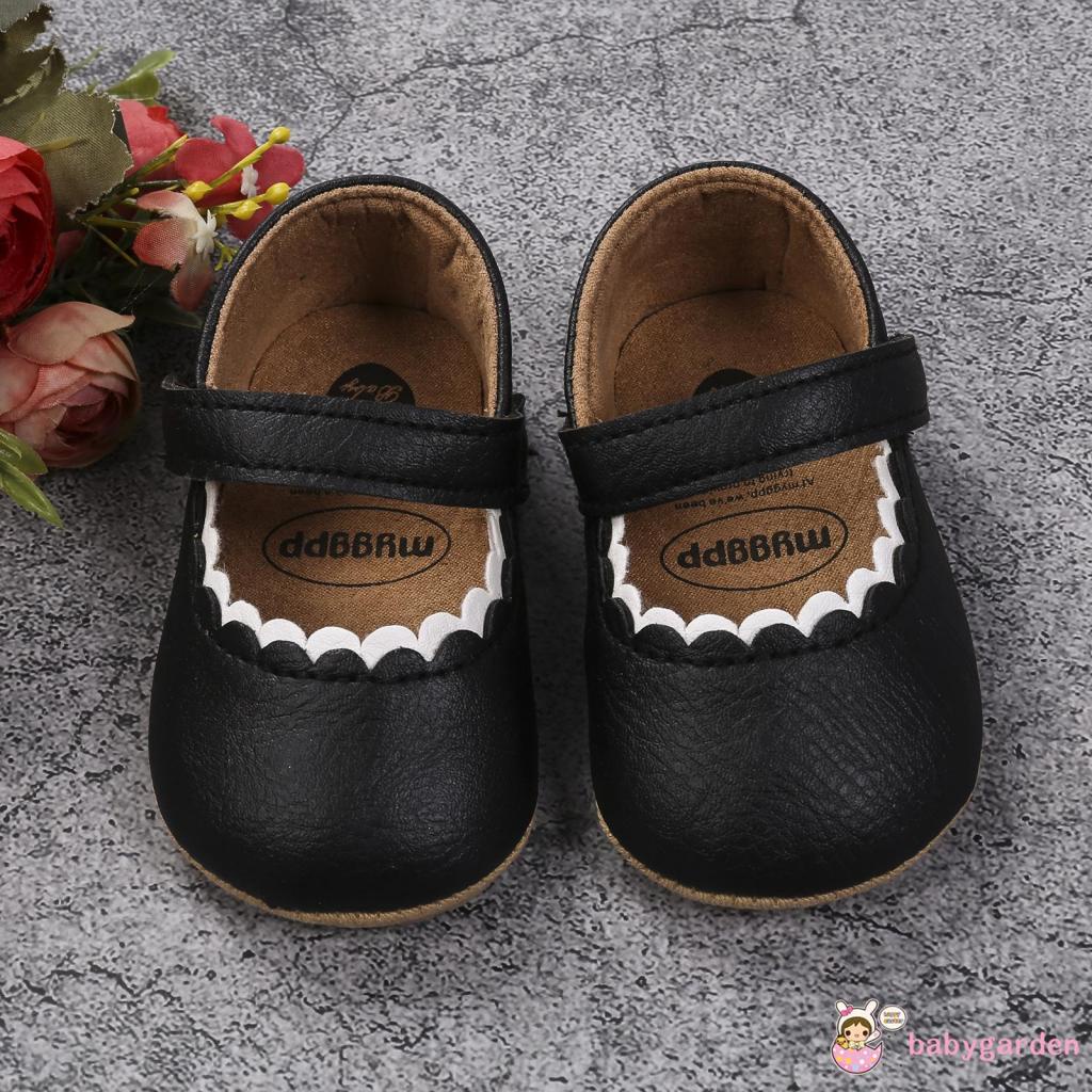 Giày búp bê chất liệu da PU mềm chống trượt thời trang dễ thương cho bé gái