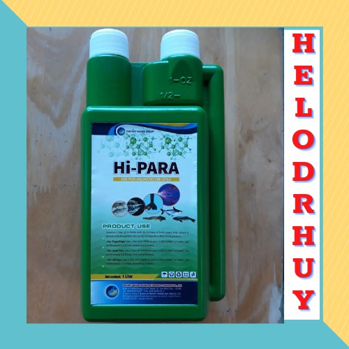 Chế Phẩm Sinh Học -Thuốc Thuỷ Sản - Thảo Dược Hi - Para Diệt Vi Khuẩn Vibrio, Tảo Đỏ, Tảo Lam...Chai 1L