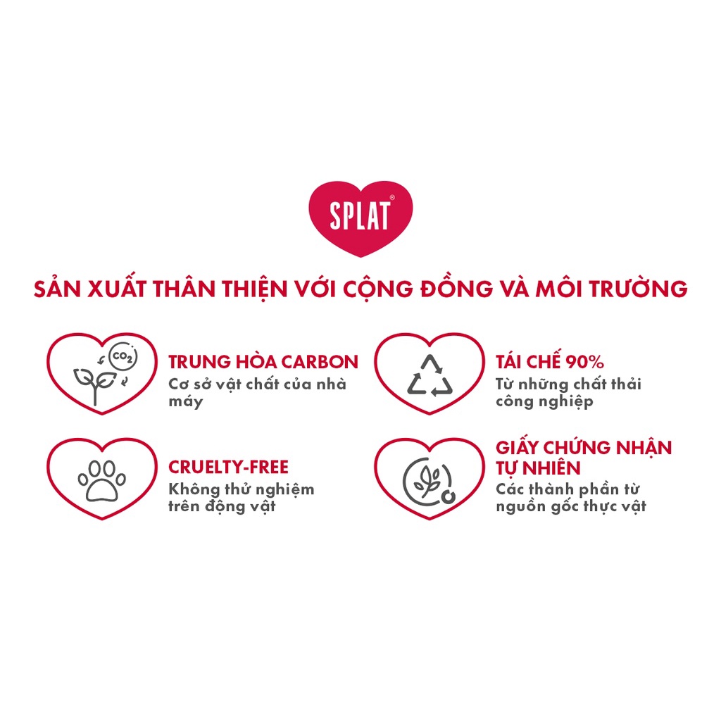 Mô tả Kem Đánh Răng SPLAT White Plus Professional series Giúp Trắng Sáng, Loại Bỏ Vết Ố Vàng Hiệu Quả Dung Tích 20ml - 6