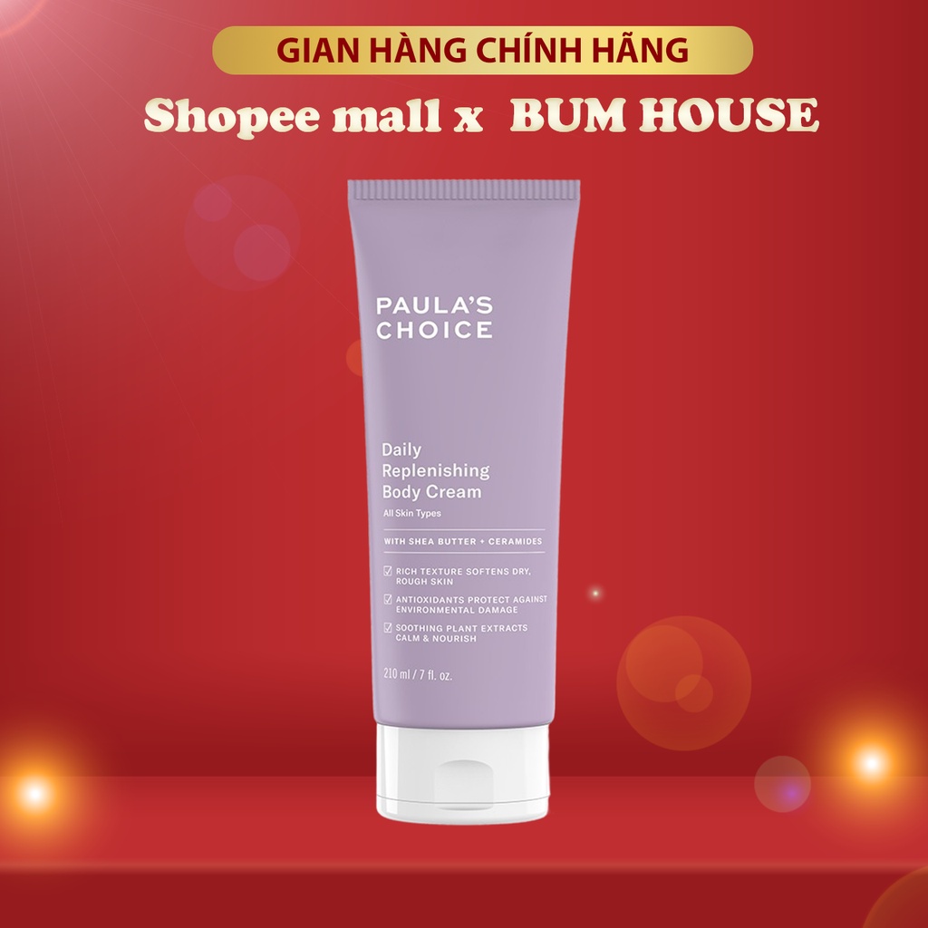 Kem dưỡng thể siêu mềm mịn Paula's Choice Daily Replenishing Body Cream