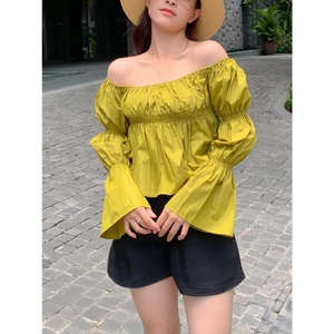 ÁO TRỄ VAI TAY PHỒNG BO CHUN NGỰC VÀ TAY XINH XẮN - TITI TOP