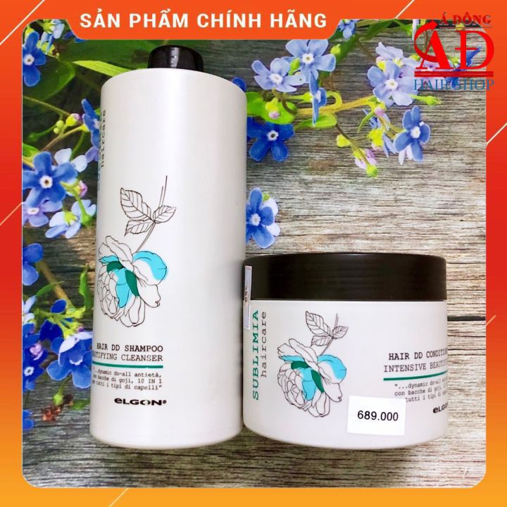 BỘ DẦU GỘI XẢ PHỤC HỒI TÓC HƯ TỔN DO NHUỘM TẨY ELGON SUBLIMIA ITALIA 750ML/500ML