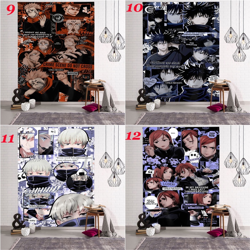 Thảm Treo Tường Bằng Polyester In Họa Tiết Nhân Vật Hoạt Hình Trang Trí Nhà Cửa