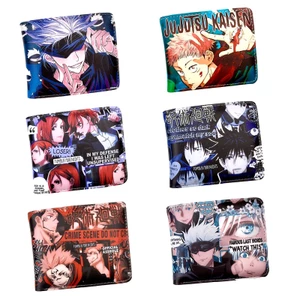 Ví da PU dáng ngắn in hình nhân vật trong anime Jujutsu Kaisen nhiều kiểu tùy chọn