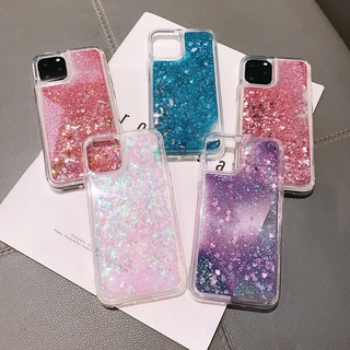 Ốp Điện Thoại Trong Suốt Chống Sốc Màu Trơn Họa Tiết Trái Tim Cho iPhone 13 12 11 Pro Max Mini XS XR X 8 7 6 Plus