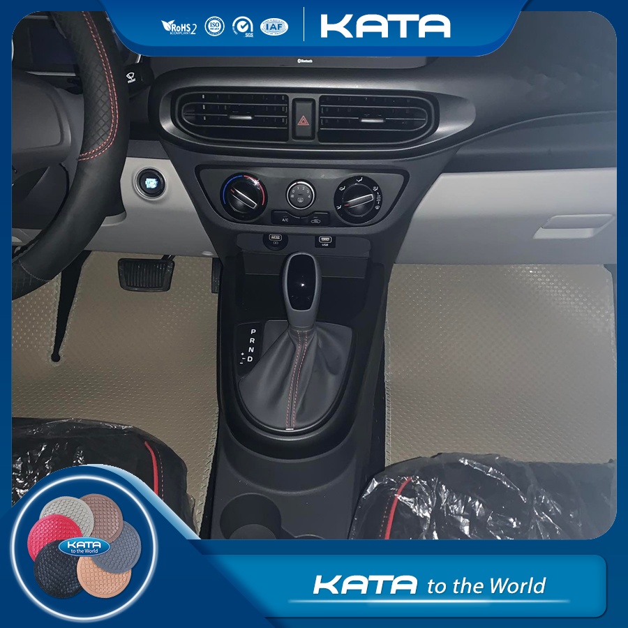 Thảm lót ô tô KATA cho xe Hyundai i10 (2021 - 2025) - Khít với sàn, Chống trơn, Không mùi, Không ẩm mốc