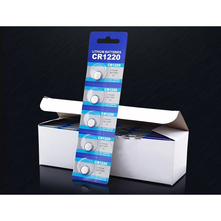 Vỉ 5 viên pin CR1220  Battery 3V ( GIÁ 1 Vĩ 5 VIÊN )