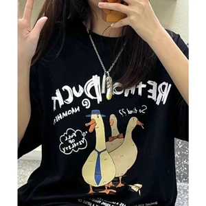 Áo thun nữ dễ thương đẹp cute phô mai que - duck