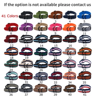18mm 20mm 22mm NATO Dây đeo đồng hồ Nylon Dây đeo đồng hồ ZULU Dây đeo vải cho nam cổ điển DW Dây đeo đồng hồ vải dệt phong cách quân sự Dây đeo cổ tay Dây đeo cổ tay Khóa màu đen