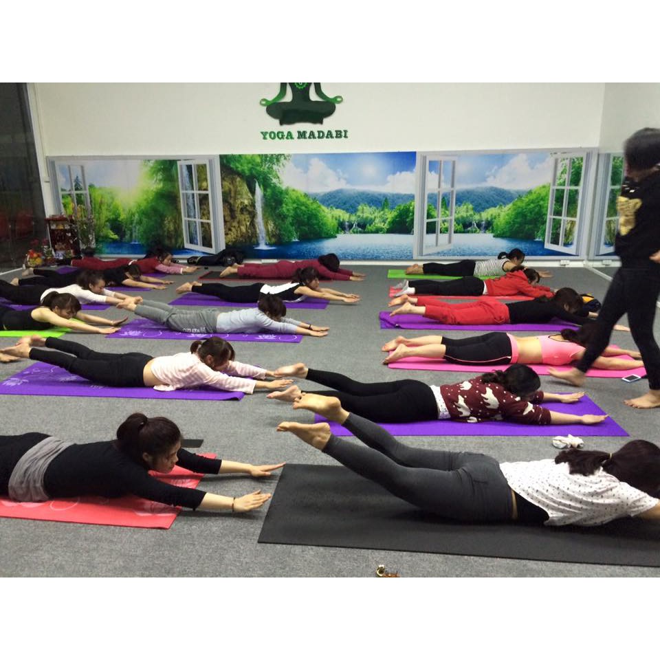 Ảnh Thảm tập yoga, gym đàn hồi, thảm yoga chống trượt, dày Chính hãng Amalife 4