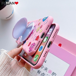 Ốp điện thoại mềm hình hello kitty có gương/dây đeo thích hợp cho iPhone x xs 8 7 6 6s plus