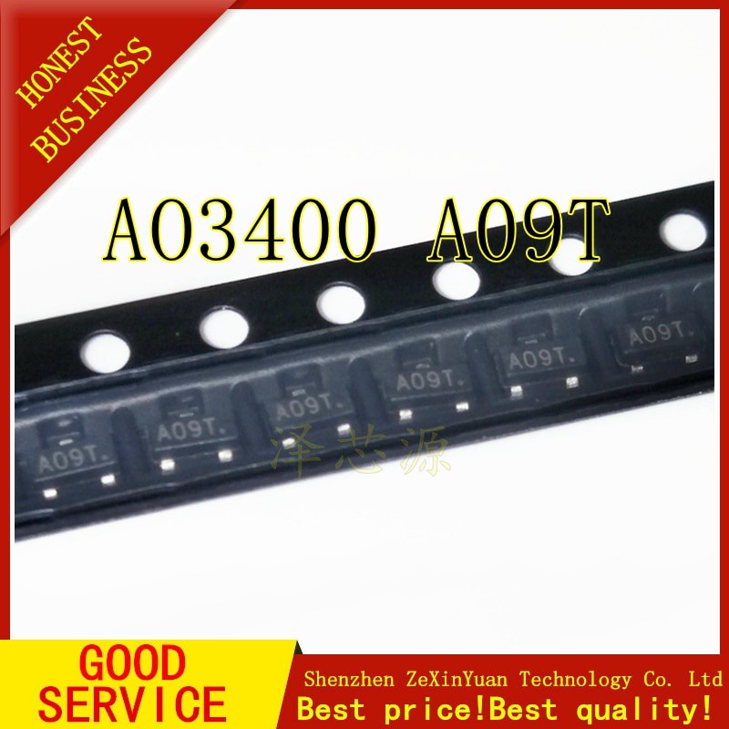 50 Cái / lốc Mới AO3400 SOT-23 AO3400A A09T N-Channel MOSFET | Shopee ...